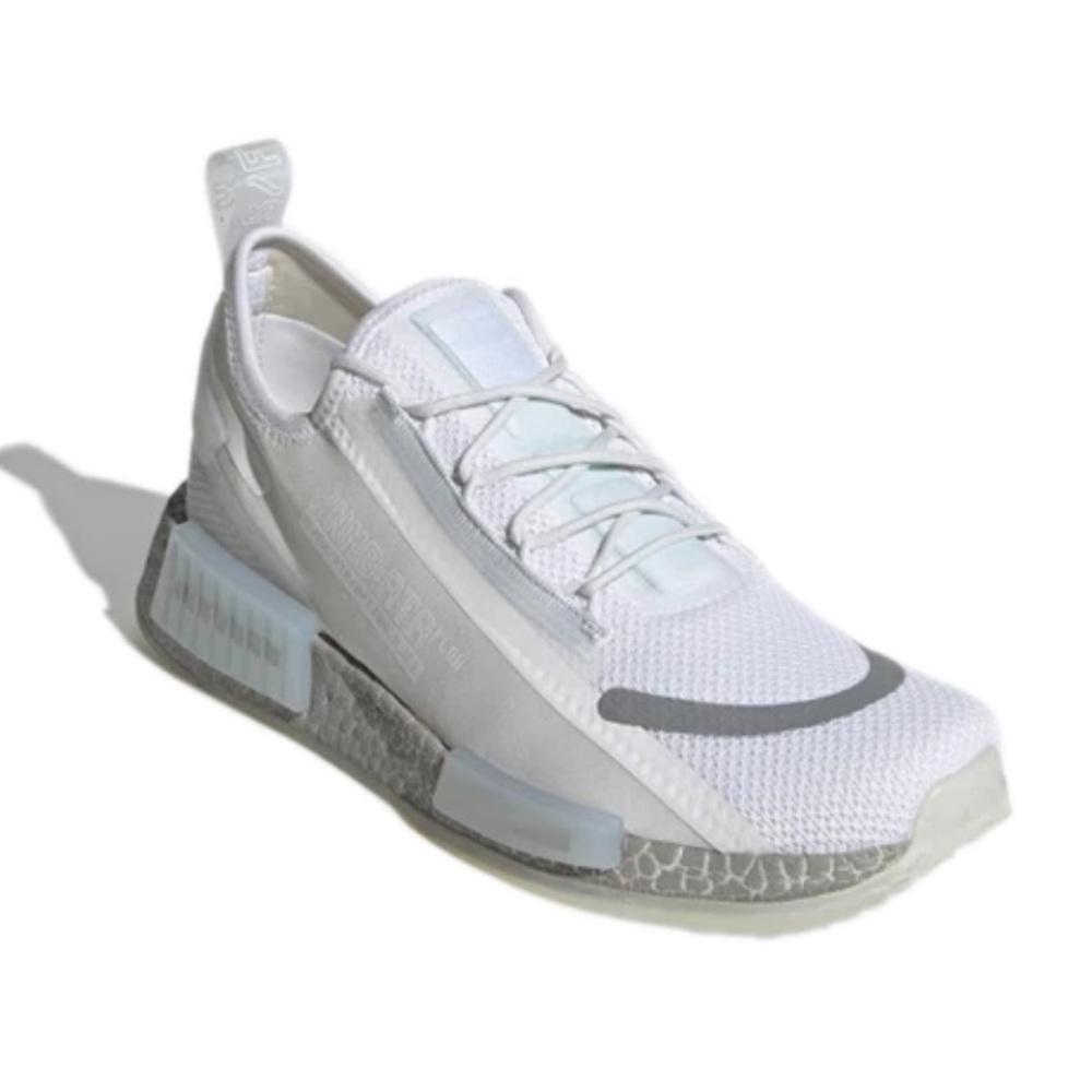 Adidas  NMD_R1‎ Spectoo 'White Silver Metallic'  Sneaker Tennis Athletic Shoe